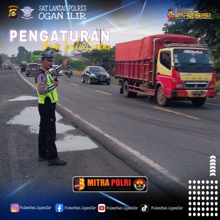 Satuan Lalu Lintas (Sat Lantas) Polres Ogan Ilir melaksanakan kegiatan pengaturan lalu lintas di sepuluh titik rawan kemacetan pada Kamis (27/2/2025) pagi.