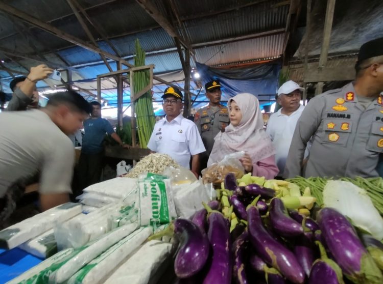 Seusai pelaksanaan gotong royong di Mesjid Raya Pase Pantonlabu, Bupati Aceh Utara diwakili oleh Sekda Dr A Murtala, MSi, melakukan tinjau pasar untuk memantau harga daging dan bahan kebutuhan pokok masyarakat di pasar Kota Pantonlabu.