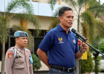 Kasatresnarkoba Polresta Palangka Raya, Polda Kalteng, AKP Aji Suseno kembali berkesempatan untuk memimpin apel pagi yang dilaksanakan oleh kesatuannya, Jumat (28/2/2025) pagi.