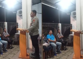 Polresta Manado kembali menggelar kegiatan Minggu Kasih pada hari Minggu (2/3/2025) pukul 09.10 WITA. Kegiatan ini berlangsung di kediaman Keluarga Korompis-Roring dengan dihadiri oleh Personil Sat Binmas Polresta Manado, Aipda Yulens H. Seba.