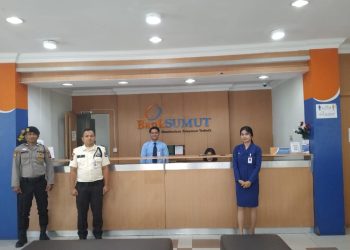 Satuan Pengamanan Objek Vital (Sat Pam Obvit) dan Satuan Sabhara Polres Samosir bersinergi dalam pengamanan dan patroli di beberapa kantor bank yang ada di wilayah tersebut.
