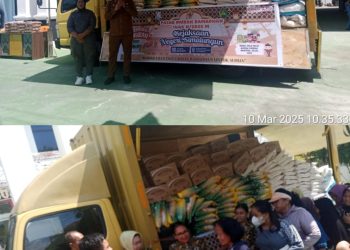 Kejaksaan Negeri Simalungun menggelar pasar murah di depan kantor kejaksaan. Kegiatan ini disambut antusias oleh ratusan warga, khususnya di Kecamatan Siantar, yang merasa terbantu dengan harga kebutuhan pokok yang lebih terjangkau. Senin (10/03/2025).