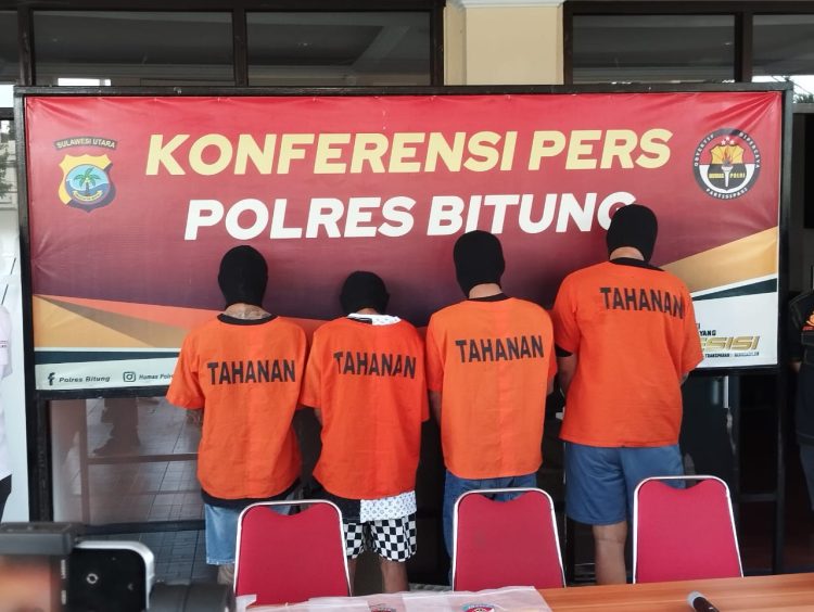 Satuan Reserse Narkoba (Satresnarkoba) Polres Bitung berhasil mengungkap tiga kasus peredaran narkotika jenis sabu sejak awal tahun 2025. Dalam pengungkapan tersebut, empat orang tersangka diamankan dengan barang bukti sabu seberat total 1,8 gram.