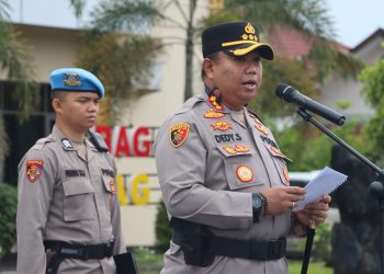 Upacara digelar di lapangan Mapolresta Palangka Raya, Jalan Tjilik Riwut Km. 3,5, Kota Palangka Raya, Kalimantan Tengah, yang dipimpin oleh Kapolresta, Kombes Pol. Dedy Supriadi, S.I.K., M.H. dan dihadiri oleh Wakapolresta, para Pejabat Utama (PJU), Perwira dan personel.