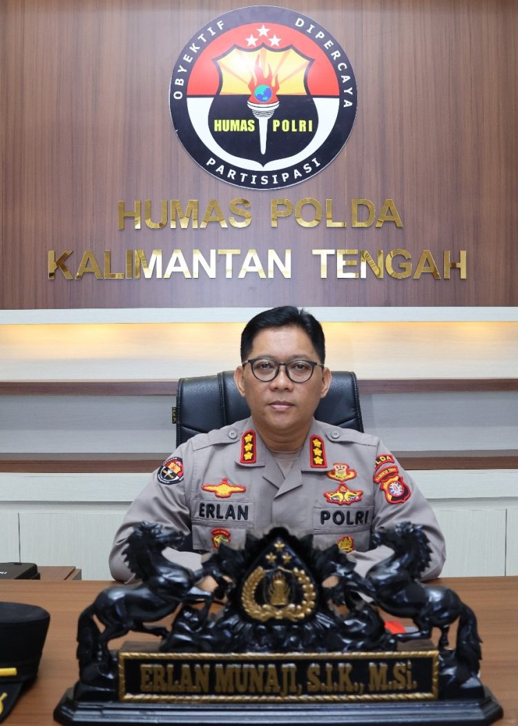 Kabidhumas Polda Kalteng Kombes Pol Erlan Munaji