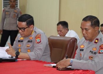 Kepolisian Resor Kota (Polresta) Manado mengikuti Rapat Koordinasi Lintas Sektoral secara virtual, Senin (17/3/2025). Rapat ini dihadiri oleh berbagai instansi terkait, termasuk TNI, pemerintah daerah, serta unsur keamanan lainnya