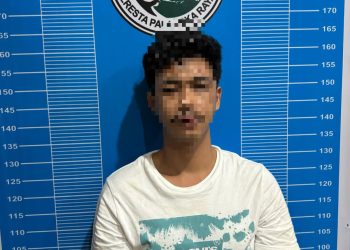 Petugas mengamankan seorang pria berinisial SK (29) yang diduga sebagai pengedar narkotika jenis sabu dan ekstasi.