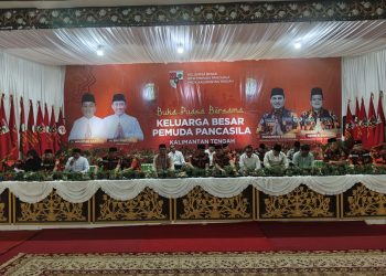 Majelis Pimpinan Wilayah (MPW) Pemuda Pancasila (PP) Kalimantan Tengah menggelar acara Buka Puasa Bersama di Gedung Dharma Wanita Persatuan, Rabu (26/3/2025).
