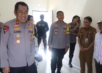 Kapolda Kalteng, Irjen Pol Drs. Djoko Poerwanto, usai menghadiri peletakan batu pertama pembangunan perumahan secara virtual dipimpin Kapolri, Selasa (4/3/2025) siang.