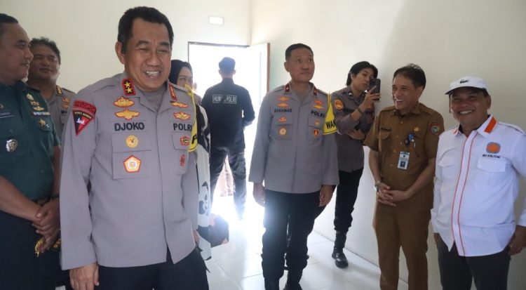 Kapolda Kalteng, Irjen Pol Drs. Djoko Poerwanto, usai menghadiri peletakan batu pertama pembangunan perumahan secara virtual dipimpin Kapolri, Selasa (4/3/2025) siang.