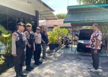 Polresta Palangka Raya menggelar apel kesiapan pengamanan di Pengadilan Negeri Palangka Raya guna memastikan kelancaran dan keamanan jalannya persidangan, Kamis (6/3/2025).