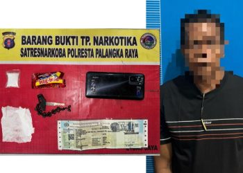 Seorang pria berinisial RU (51) diamankan dalam operasi yang berlangsung di Jalan Dr. Murjani, depan Subur Ban, Kelurahan Pahandut, Kecamatan Pahandut, pada Jumat (7/3/2025) siang.