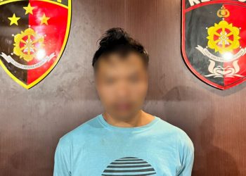 Tersangka seorang pria berinisial D (29).