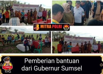 Pada hari Senin (14/04), Dinas Sosial Provinsi Sumsel melaksanakan kegiatan penyaluran bantuan kepada korban bencana angin puting beliung di Desa Pulau Negara, Kecamatan Pemulutan Barat, Kabupaten Ogan Ilir.