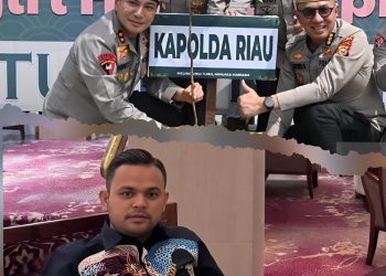 FOTO: Program penanaman pohon yang digagas oleh Kapolda Riau Irjen. Pol. Hery Heriawan dan Ketua DPP Elang 3 Hambalang Riau Pebriyan Winaldi