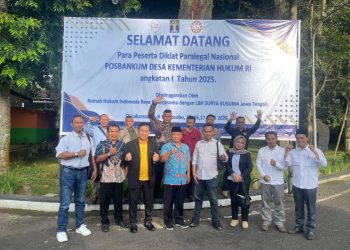 Diklat Paralegal Posbankum yang diselenggarakan kerja sama DPP Rumah Hukum Indonesia Raya dengan LBH Surya Kusuma