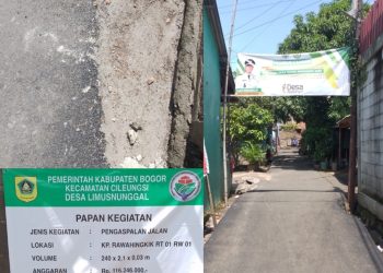 Proyek Pengaspalan Jalan di Desa Limusnunggal yang bernilai Rp.116.246.000 (Seratus enam belas juta dua ratus empat puluh enam rupiah) yang berlokasi di Kp. Rawahingkik Rt 01 Rw 01 Kecamatan Cileungsi Kabupaten Bogor