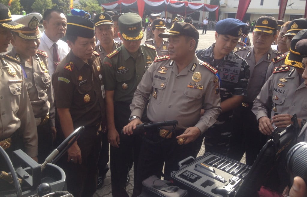 Jelang Lebaran Polrestabes Semarang Gelar Pasukan