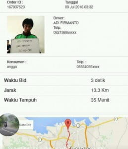 Kasus pembunuhan Gojek : Ini Data Transaksi Terakhir Korban