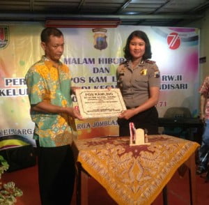 KaKapolsek Candisari : Pos Kamling Bukan Sekedar Tempat Nongkrong,Tetapi Harus Punya Manfaat Bagi Lingkungan Sekitar