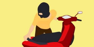 Jadi Korban Kecelakaan,Motor pun Hilang