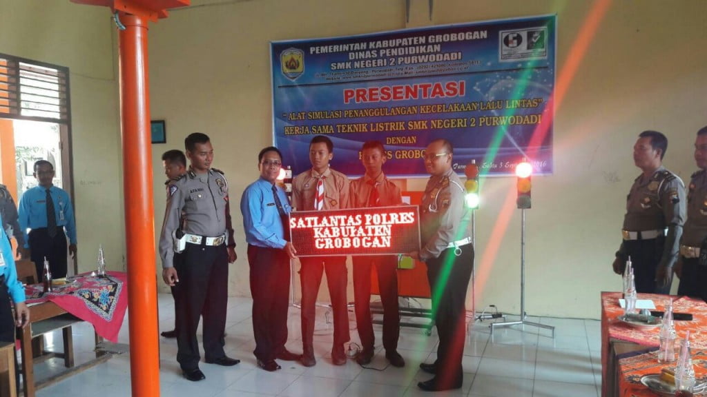 PRINGLEST, Inovasi Satlantas Polres Grobogan Bareng Siswa SMKN 2 Purwodadi