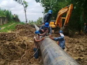 Pemasangan Pipa Gas Penyebab Tanggul Sungai Tuntang Jebol?