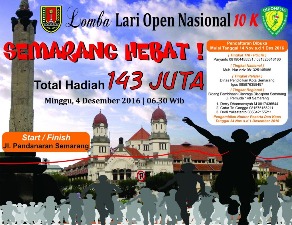 Ayo Ikut! Lomba Lari 10k Berhadiah Puluhan Juta Rupiah