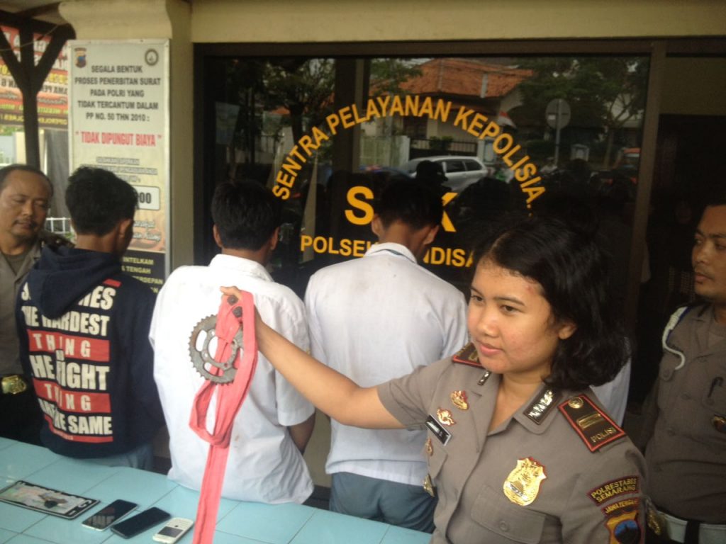 Hendak Serang Sekolah Lain, 4 Pelajar Ditangkap Polsek Candisari