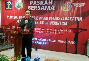 Effendi MS Simbolon Pimpin Perayaan Paskah Bersama Warga Binaan Lapas Kedungpane