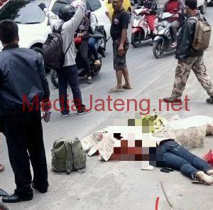 Hendak Menyalip Truk Tabrak Pemotor Hingga Tewas