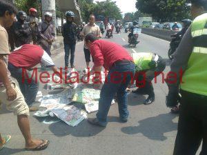Hindari Angkot, Pengendara Motor Tewas Ditabrak Truk
