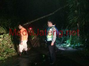 Akibat Diguyur Hujan Deras, Akses Masuk Desa Nampirejo Tertutup Matrial Tanah