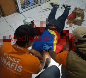 Karyawan Indomaret Jalan Gajah Tewas Ditusuk Perampok