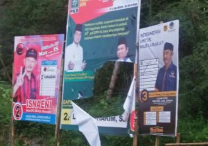 Ratusan Baliho Luqman Hakim Dirusak