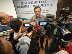 Survei IDM: Jokowi-Ma’ruf 38,76 Persen Dan Prabowo-Sandi 57,60 Persen