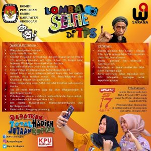 Tekan Angka Golput, KPU Grobogan Ajak Masyarakat Ikut Lomba Selfie TPS