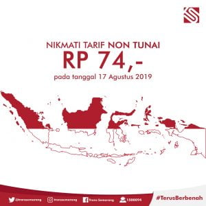 Naik BRT Trans Semarang Tanggal 17 Agustus 2019 Hanya 74 Rupiah