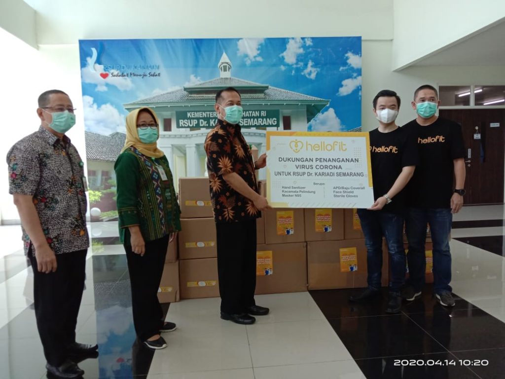 Hellofit Donasikan Rp500 Juta Untuk Tenaga Medis RSUP Dr Kariadi Semarang   