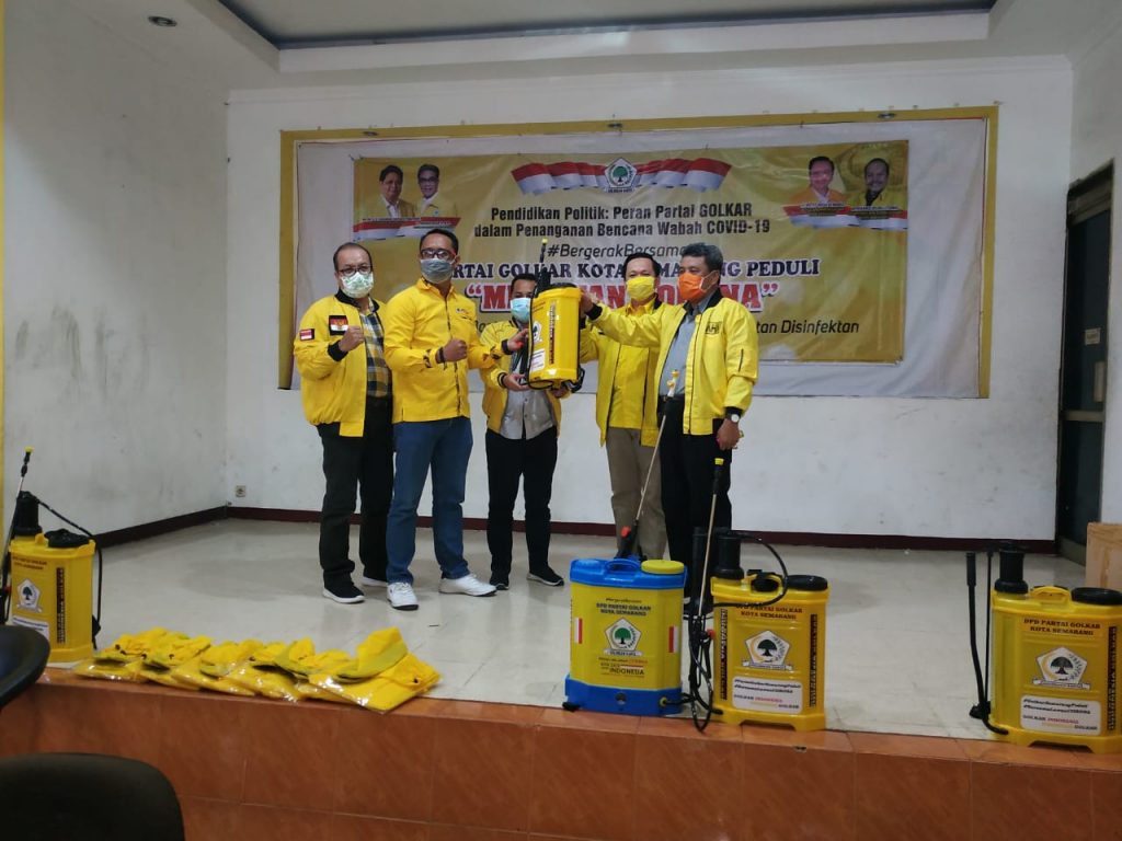 Rawan Tertular Corona, Golkar Kota Semarang Sumbang APD Untuk Tenaga Medis Puskemas  