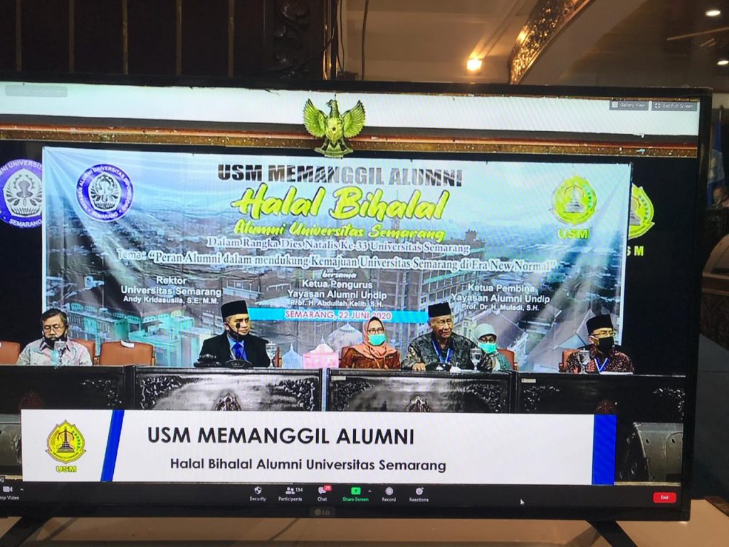 Halal Bi Halal Alumni USM Digelar Model Virtual