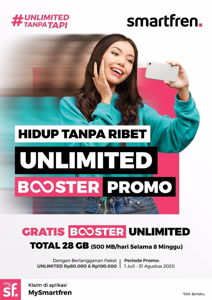 Menuju Era New Normal, Pelanggan Smartfren Dimanjakan Booster Unlimited