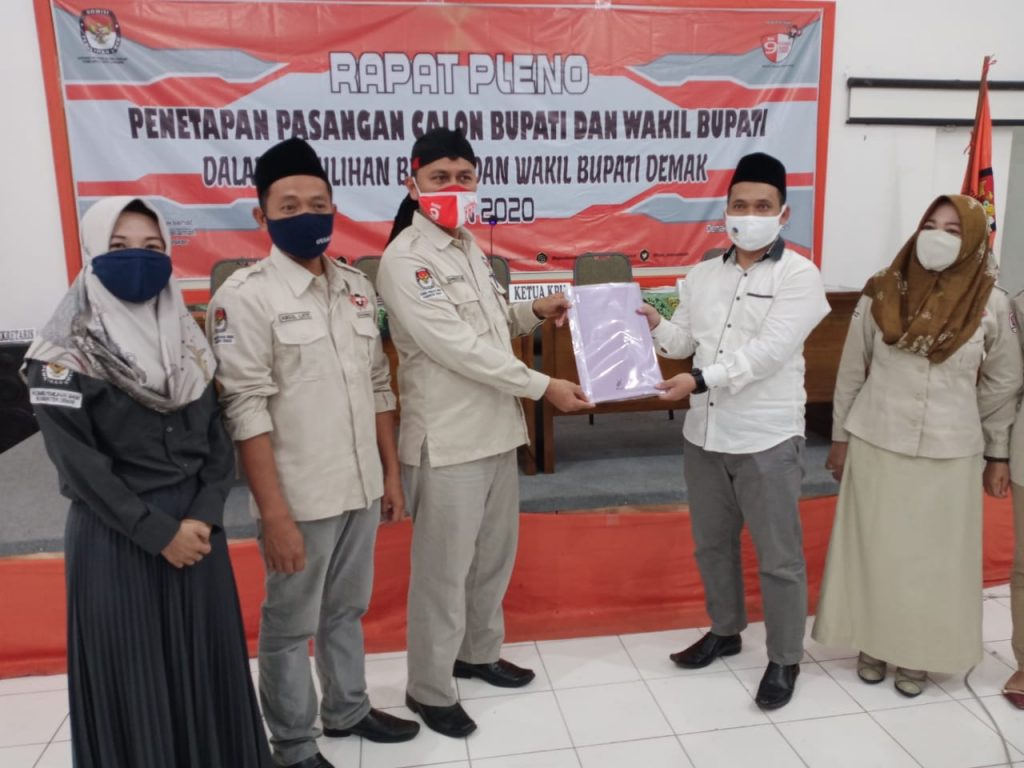 Pilbup 2020, KPU Demak Tetapkan 2 Cabub dan Cawabub