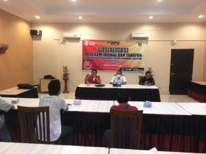 KPU Bersama PA GMNI Sosialisasikan Pilbup Grobogan 2020 Hingga ke Desa