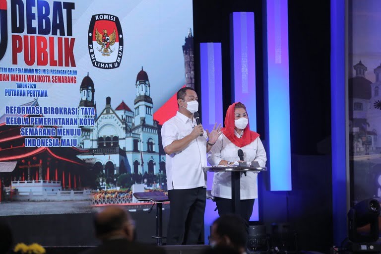Debat Publik Pilwalkot Semarang, Hendi Beberapa Kali Sanggah Pertanyaan Tim Pakar