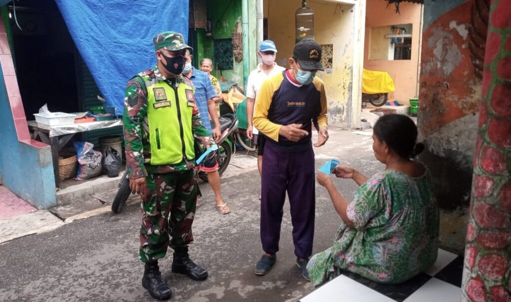 PPKM Siaga Mikro Dimulai, Koramil Sisir Kampung Buru Covid