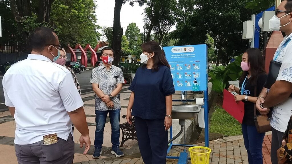Krisseptiana Hendrar Prihadi Apresiasi Bantuan Wastafel dari YOUTAP