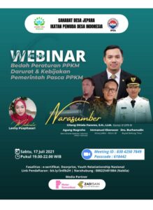 Sahabat Desa Jepara Gandeng IPDA Gelar Webinar Kupas Tuntas Kebijakan Pemerintah dalam Penanganan Covid-19