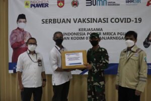 Vaksinasi Karyawan Indonesia Power Ditinjau Langsung Dandim Banjarnegara