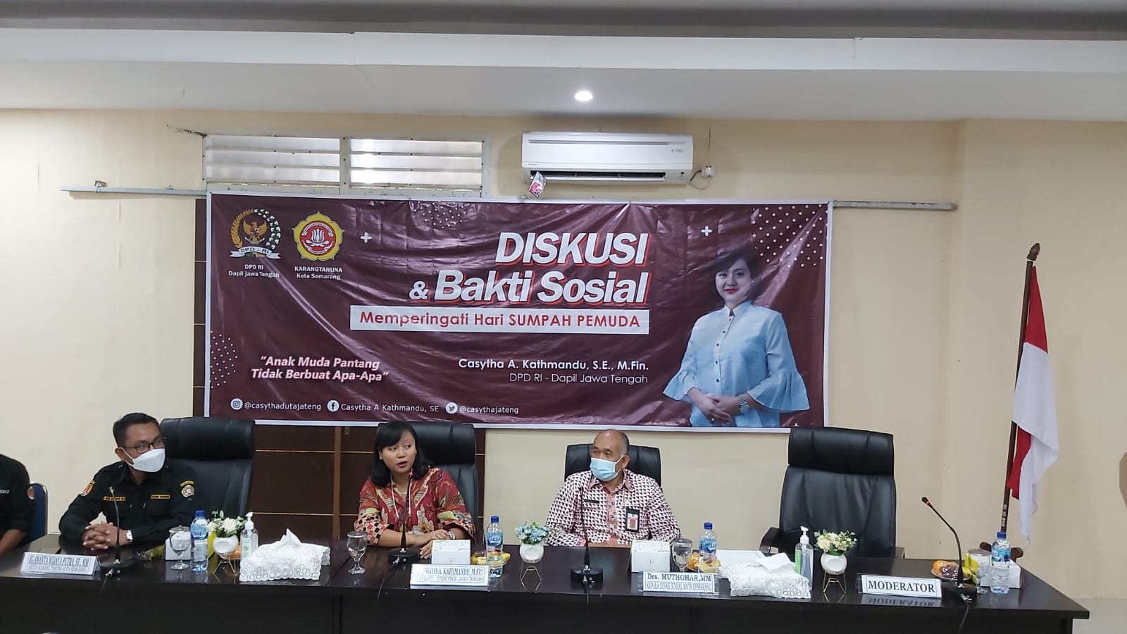 Casytha Kathmandu Ajak Karang Taruna Kota Semarang Bergerak Maju dan Pantang Tak Berbuat Apa-apa